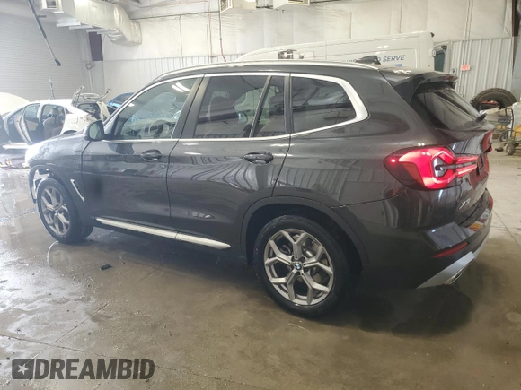 2024 BMW X3 xDrive30i with VIN 5UX53DP02R9V99064, listed as a Copart auction lot 49981755 with 7,858 mi miles and Salvage Title. Bid and sale history available at carsss.com. Image 2.