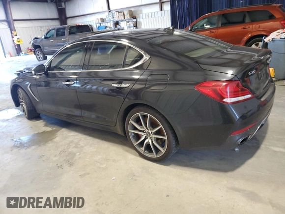 2019 Genesis G70 Advanced with VIN KMTG54LE3KU037703, listed as a Copart auction lot 50238845 with 100,022 mi miles and Salvage title. Bid and sale history available at DreamBid. Image 2.