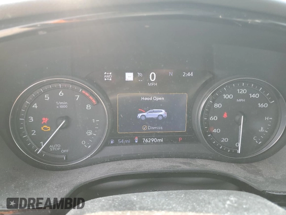 2020 Cadillac XT6 AWD Premium Luxury with VIN 1GYKPDRS4LZ129224, listed as a Copart auction lot 60328745 with 76,290 mi miles and Salvage title. Bid and sale history available at DreamBid. Image 9.