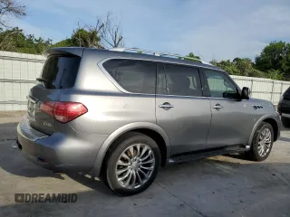 2015 Infiniti QX80 with VIN JN8AZ2NF9F9570154, listed as a Copart auction lot 60705624 with 140,183 mi miles and Clean Title. Bid and sale history available at carsss.com. Image 3.