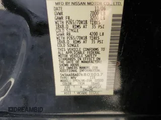 2007 Infiniti QX56 with VIN 5N3AA08A07N803017, listed as a Copart auction lot 60025774 with 237,136 mi miles and Salvage Title. Bid and sale history available at carsss.com. Image 13.