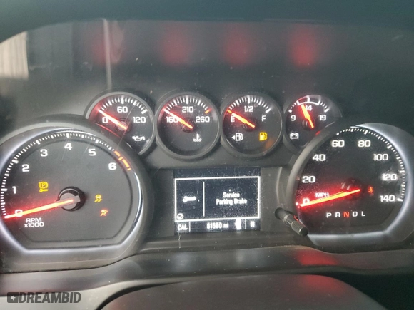 2021 Chevrolet Silverado 1500 Custom with VIN 3GCPWBEH8MG102560, listed as a Copart auction lot 76747484 with 81,580 mi miles and Salvage Title. Bid and sale history available at carsss.com. Image 9.