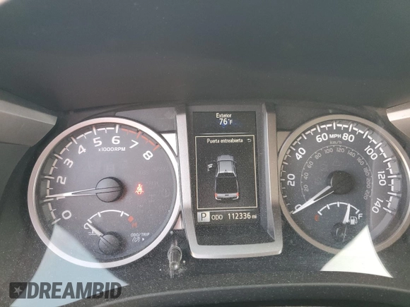 2018 Toyota Tacoma SR5 with VIN 3TMAZ5CN0JM064214, listed as a Copart auction lot 54200645 with 112,336 mi miles and Salvage Title. Bid and sale history available at DreamBid. Image 9.