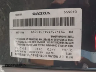 2004 Volvo C70 с VIN YV1NC62D64J048659, выставлен на аукционе IAAI как лот 42457985 с пробегом 41 685 миль миль и . История ставок и продаж доступна на DreamBid. Изображение 9.