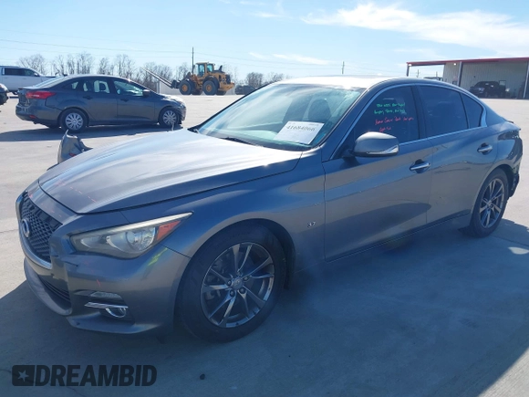 2015 Infiniti Q50 Premium with VIN JN1BV7AP0FM355933, listed as a IAAI auction lot 41684066 with 116,230 mi miles and . Bid and sale history available at DreamBid. Image 18.