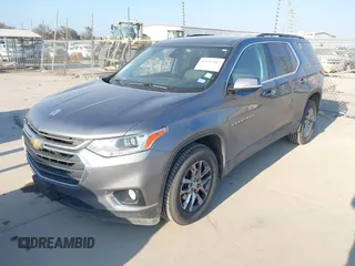 2020 Chevrolet Traverse LT Cloth with VIN 1GNEVMKW3LJ192276, listed as a IAAI auction lot 41537557 with 114,740 mi miles and . Bid and sale history available at DreamBid. Image 2.