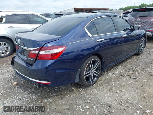 2016 Honda Accord Sport z VIN 1HGCR2F59GA046384, wystawiony jako IAAI lot #42460840 z przebiegiem 184 329 mil mil oraz . Historia ofert i sprzedaży dostępna na DreamBid. Obrazek 4.