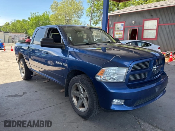 2010 Dodge 1500 SLT with VIN 1D7RV1CT2AS193185, listed as a Copart auction lot 55284335 with 165,739 mi miles and Clean Title. Bid and sale history available at DreamBid. Image 1.