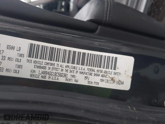 2011 Jeep Grand Cherokee Laredo z VIN 1J4RR4GG1BC566381, wystawiony jako IAAI lot #41547199 z przebiegiem 215 157 mil mil oraz . Historia ofert i sprzedaży dostępna na DreamBid. Obrazek 9.