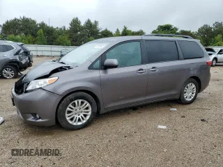 2015 Toyota Sienna XLE with VIN 5TDYK3DC0FS686792, listed as a Copart auction lot 57472045 with 222,663 mi miles and Salvage title. Bid and sale history available at DreamBid. Image 1.