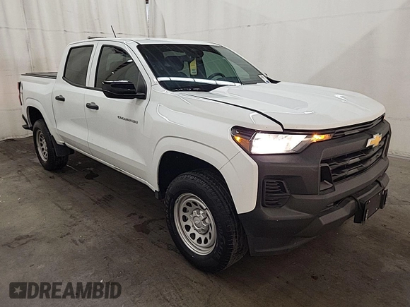 2023 Chevrolet Colorado 4WD Work Truck with VIN 1GCGTBEC5P1199989, listed as a IAAI auction lot 42674419 with 14,286 mi miles and . Bid and sale history available at DreamBid. Image 3.