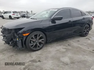 2020 Honda Civic Sedan Sport with VIN 2HGFC2F87LH574235, listed as a Copart auction lot 48822955 with 78,914 mi miles and Salvage Title. Bid and sale history available at carsss.com. Image 1.