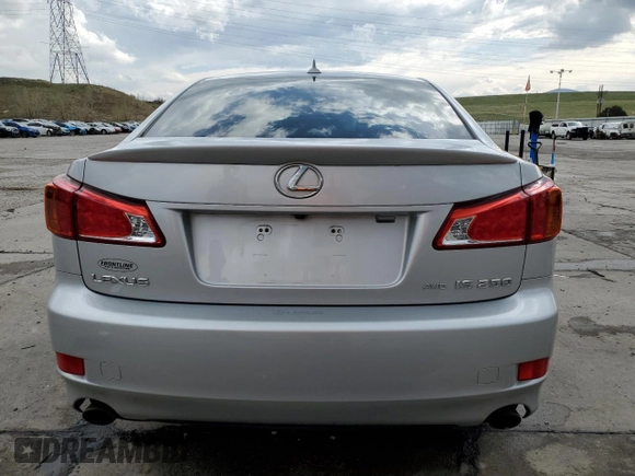 2010 Lexus IS 250 with VIN JTHCF5C2XA5041633, listed as a Copart auction lot 54698185 with 131,792 mi miles and Salvage title. Bid and sale history available at DreamBid. Image 6.