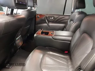 2017 Infiniti QX80 with VIN JN8AZ2NE1H9160930, listed as a IAAI auction lot 42080203 with 92,222 mi miles. Bid and sale history available at carsss.com. Image 8.