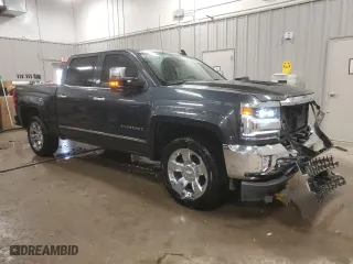 2018 Chevrolet Silverado 1500 LTZ with VIN 3GCUKSECXJG258906, listed as a Copart auction lot 44376495 with 57,428 mi miles and Salvage Title. Bid and sale history available at carsss.com. Image 4.