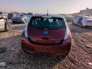 2017 Nissan LEAF S with VIN 1N4BZ0CP3HC311154, listed as a Copart auction lot 88807695 with 57,525 mi miles and Salvage Title. Bid and sale history available at carsss.com. Image 6.