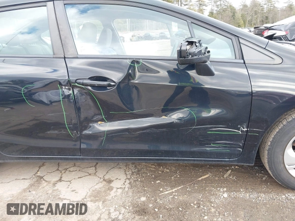 2014 Honda Civic LX with VIN 2HGFB2F53EH540188, listed as a IAAI auction lot 41741533 with 101,467 mi miles. Bid and sale history available at carsss.com. Image 6.