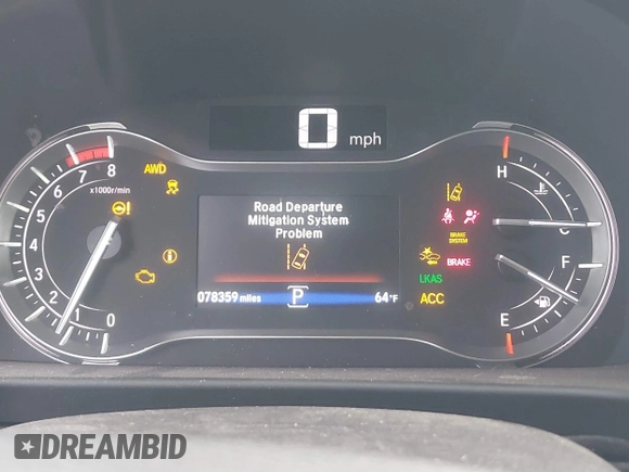 2019 Honda Ridgeline RTL-E with VIN 5FPYK3F72KB026100, listed as a IAAI auction lot 42205910 with 78,359 mi miles and . Bid and sale history available at DreamBid. Image 7.