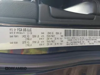 2017 Jeep Grand Cherokee Laredo with VIN 1C4RJFAG0HC706155, listed as a IAAI auction lot 42452967 with 144,925 mi miles and . Bid and sale history available at DreamBid. Image 9.