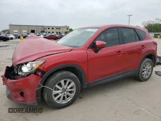 2016 Mazda CX-5 Sport with VIN JM3KE2BY5G0811819, listed as a Copart auction lot 51172425 with 131,644 mi miles and Salvage Title. Bid and sale history available at carsss.com. Image 1.