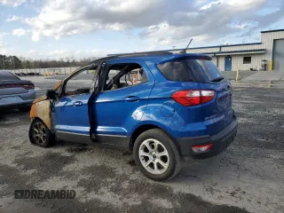2021 Ford EcoSport SE z VIN MAJ3S2GE8MC408342, wystawiony jako Copart lot #47850495 z przebiegiem Nie podano mil oraz Szkoda całkowita • Salvage title. Historia ofert i sprzedaży dostępna na DreamBid. Obrazek 2.