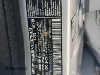 2011 Mercedes-Benz C 300 Sport с VIN WDDGF5EB9BR137799, выставлен на аукционе Copart как лот 58270265 с пробегом 159 192 миль миль и Списание • Salvage title. История ставок и продаж доступна на DreamBid. Изображение 13.