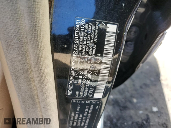2001 Mercedes-Benz E-Class AWD with VIN WDBJH82J71X051634, listed as a Copart auction lot 51299544 with 286,211 mi miles and Salvage Title. Bid and sale history available at carsss.com. Image 12.