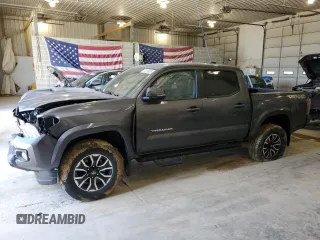 2021 Toyota Tacoma SR with VIN 3TMCZ5AN4MM383146, listed as a Copart auction lot 57289955 with 21,239 mi miles and Salvage title. Bid and sale history available at DreamBid. Image 1.