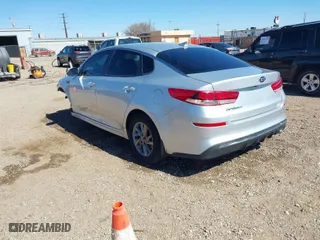 2020 Kia Optima LX with VIN 5XXGT4L31LG452240, listed as a IAAI auction lot 41681483 with 55,898 mi miles. Bid and sale history available at carsss.com. Image 3.