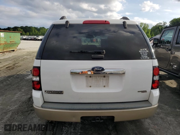 2007 Ford Explorer Eddie Bauer with VIN 1FMEU64E17UB40317, listed as a Copart auction lot 58723225 with 223,809 mi miles and Salvage title. Bid and sale history available at DreamBid. Image 6.