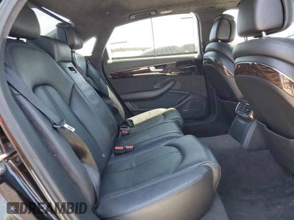 2013 Audi A8 4.0L with VIN WAUR2AFD5DN010742, listed as a Copart auction lot 62687735 with 107,984 mi miles and Salvage title. Bid and sale history available at DreamBid. Image 10.