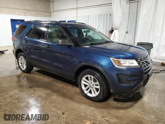 2016 Ford Explorer with VIN 1FM5K8BH6GGB49110, listed as a Copart auction lot 47004325 with 46,939 mi miles and Salvage Title. Bid and sale history available at DreamBid. Image 4.