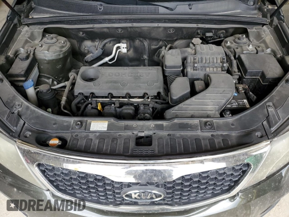 2011 Kia Sorento LX with VIN 5XYKT3A12BG138645, listed as a Copart auction lot 53482805 with 182,387 mi miles and Salvage Title. Bid and sale history available at DreamBid. Image 12.