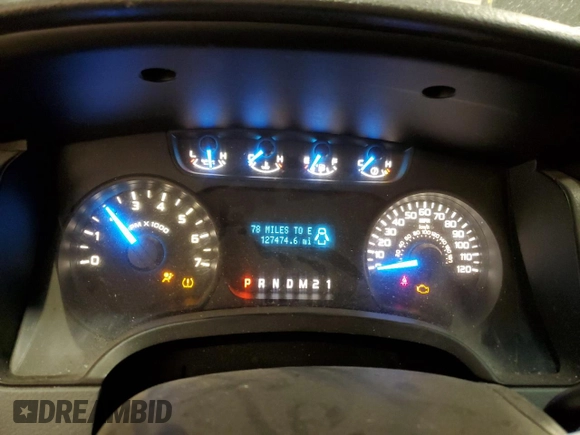 2013 Ford F-150 XL with VIN 1FTMF1CF5DFD02991, listed as a Copart auction lot 46853675 with 127,474 mi miles and Salvage title. Bid and sale history available at DreamBid. Image 9.