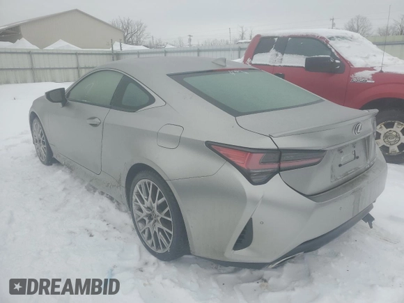 2021 Lexus RC with VIN JTHD85EC9M5006512, listed as a Copart auction lot 42838405 with 38,719 mi miles and Salvage Title. Bid and sale history available at carsss.com. Image 2.