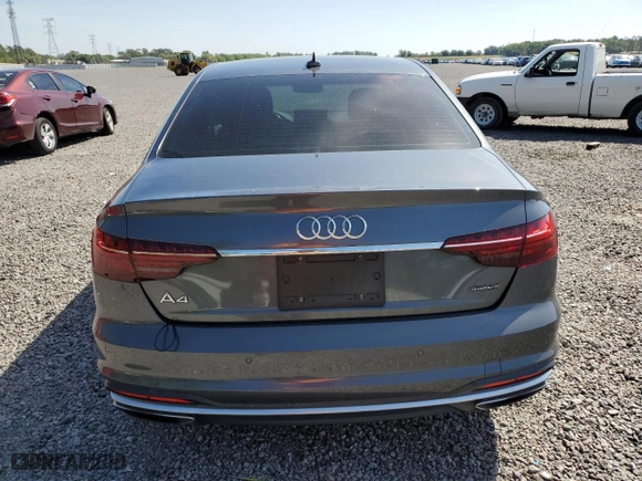 2020 Audi A4 Sedan Premium Plus with VIN WAUENAF4XLN012927, listed as a Copart auction lot 50326715 with 58,648 mi miles and Salvage Title. Bid and sale history available at carsss.com. Image 6.