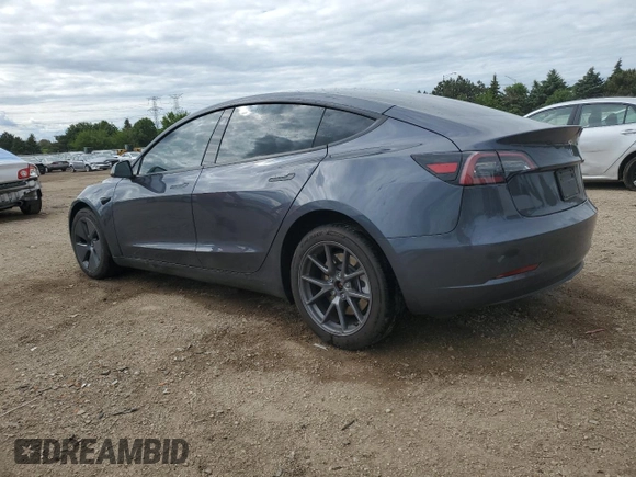 2023 Tesla Model 3 with VIN 5YJ3E1EA3PF672023, listed as a Copart auction lot 57571645 with 18,115 mi miles and Salvage title. Bid and sale history available at DreamBid. Image 2.