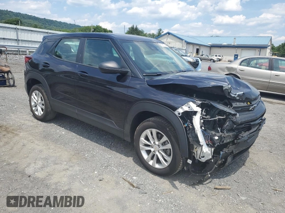 2021 Chevrolet TrailBlazer LS with VIN KL79MNSL6MB109845, listed as a Copart auction lot 61617344 with 58,750 mi miles and Salvage Title. Bid and sale history available at DreamBid. Image 4.