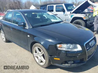 2008 Audi A4 2.0T with VIN WAUDF78E58A157146, listed as a IAAI auction lot 41671814 with 108,828 mi miles. Bid and sale history available at carsss.com. Image 1.