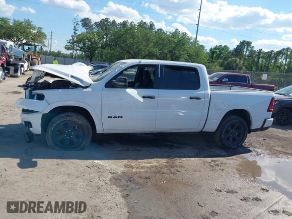 2025 Ram 1500 Big Horn with VIN 1C6SRFFP7SN564294, listed as a IAAI auction lot 41875982 with 2,495 mi miles and . Bid and sale history available at DreamBid. Image 13.