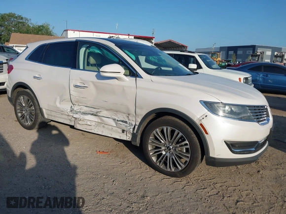 2016 Lincoln MKX Reserve with VIN 2LMTJ6LR4GBL75275, listed as a IAAI auction lot 41936550 with 76,177 mi miles. Bid and sale history available at carsss.com. Image 1.