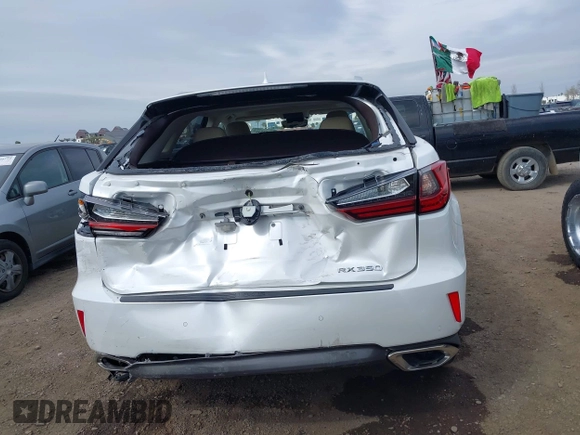 2017 Lexus RX with VIN JTJBZMCA1H2015937, listed as a IAAI auction lot 41735167 with 47,410 mi miles. Bid and sale history available at carsss.com. Image 6.