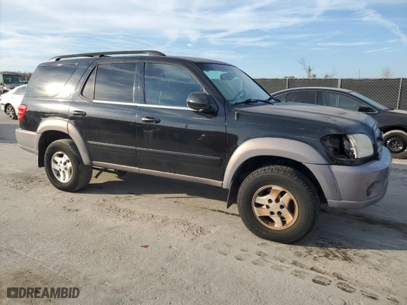 2001 Toyota Sequoia SR5 with VIN 5TDZT34A91S012133, listed as a Copart auction lot 43316145 with 234,638 mi miles and Clean Title. Bid and sale history available at carsss.com. Image 4.