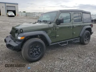 2021 Jeep Wrangler Unlimited Sport S with VIN 1C4HJXDNXMW717149, listed as a Copart auction lot 55469785 with 68,808 mi miles and Salvage title. Bid and sale history available at DreamBid. Image 1.
