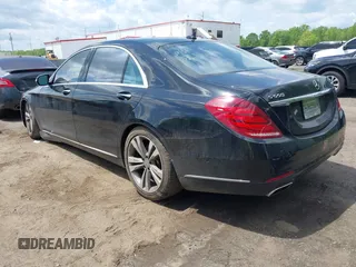 2015 Mercedes-Benz S 550 with VIN WDDUG8FB8FA087742, listed as a IAAI auction lot 42163538 with Not Provided miles and . Bid and sale history available at carsss.com. Image 3.