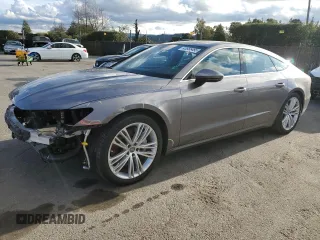 2019 Audi A7 Prestige with VIN WAUS2AF22KN058454, listed as a Copart auction lot 45555485 with 44,306 mi miles and Salvage Title. Bid and sale history available at carsss.com. Image 1.