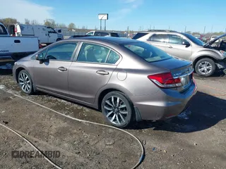 2015 Honda Civic Sedan EX-L with VIN 19XFB2F94FE058649, listed as a IAAI auction lot 41845076 with 191,652 mi miles. Bid and sale history available at carsss.com. Image 3.