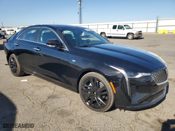 2024 Cadillac CT4 Luxury with VIN 1G6DJ5RK5R0129447, listed as a Copart auction lot 67519304 with 793 mi miles and Salvage Title. Bid and sale history available at carsss.com. Image 4.