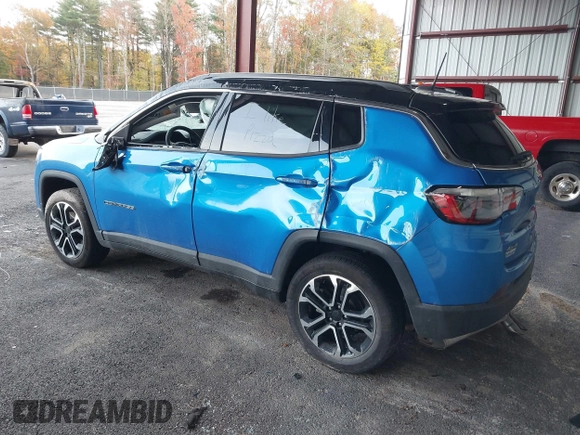 2022 Jeep Compass Limited с VIN 3C4NJDCB7NT201105, выставлен на аукционе IAAI как лот 40547926 с пробегом 12 872 миль миль и . История ставок и продаж доступна на DreamBid. Изображение 3.
