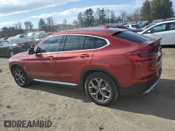 2021 BMW X4 xDrive30i z VIN 5UX2V1C01M9F54470, wystawiony jako Copart lot #46840375 z przebiegiem 6 000 mil mil oraz Szkoda całkowita • Salvage title. Historia ofert i sprzedaży dostępna na DreamBid. Obrazek 2.